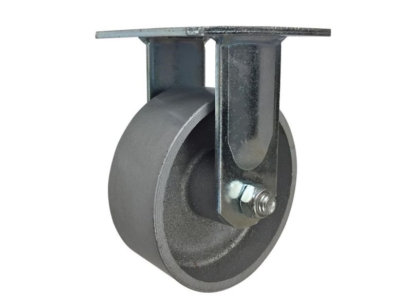 5Inch Cast Iron Rigid Caster, 800lb Load Capacity Shepherd Hardware