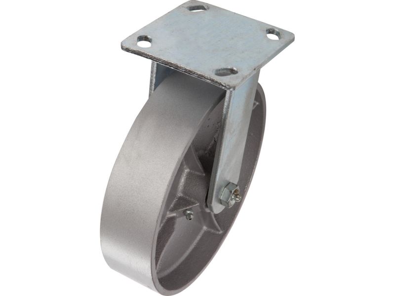 8Inch Cast Iron Rigid Caster, 1050lb Load Capacity Shepherd Hardware