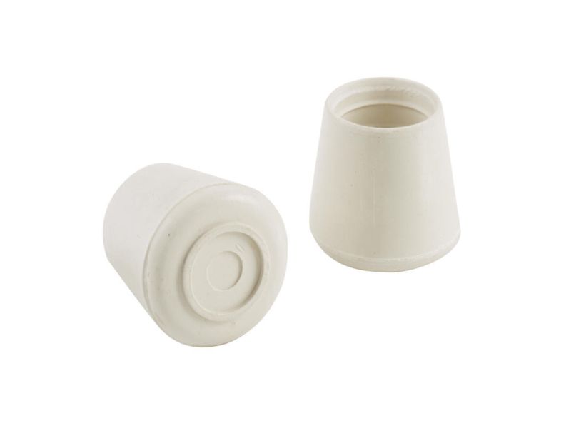 1Inch White Rubber Leg Tip, 40Pack Shepherd Hardware