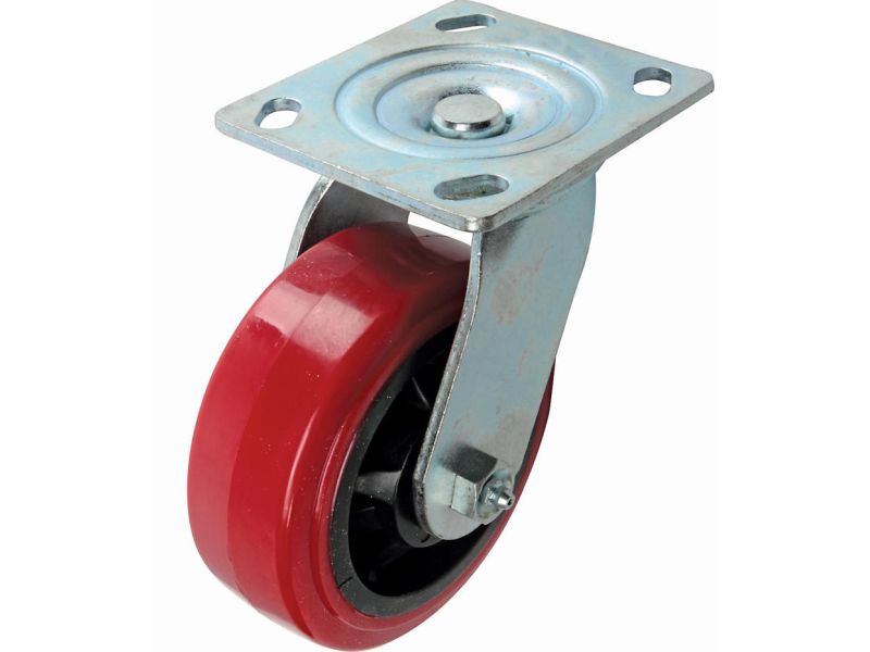 Anyalite 5-Piece Set PU Swivel Casters, 3/8 * 1 Inch, 240 Kg - View #2