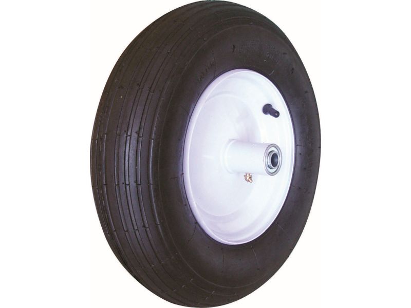 4.80/4.00-8-Inch Pneumatic Wheelbarrow Tire, 16-Inch, Ribbed Tread