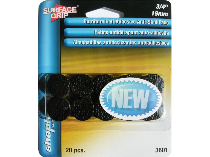 3/4-Inch Surface Grip Adhesive Non Slip Pads, 20-Count – Shepherd Hardware