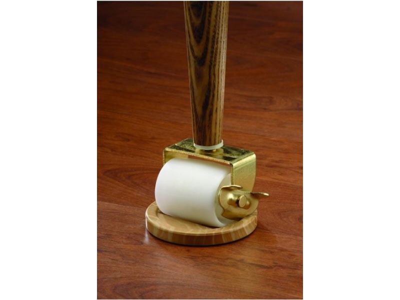 2-1//4 Inch Round Brown Woodgrain Rubber Grip Caster Cups Pack Of 4