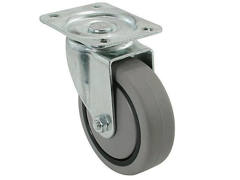 CASTER SOFT TPR 3″ (75mm) Swivel Plate Shepherd Hardware