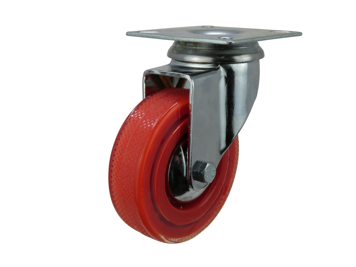 3Inch Commerical Grade Color Designer Casters, Rhubarb Shepherd Hardware