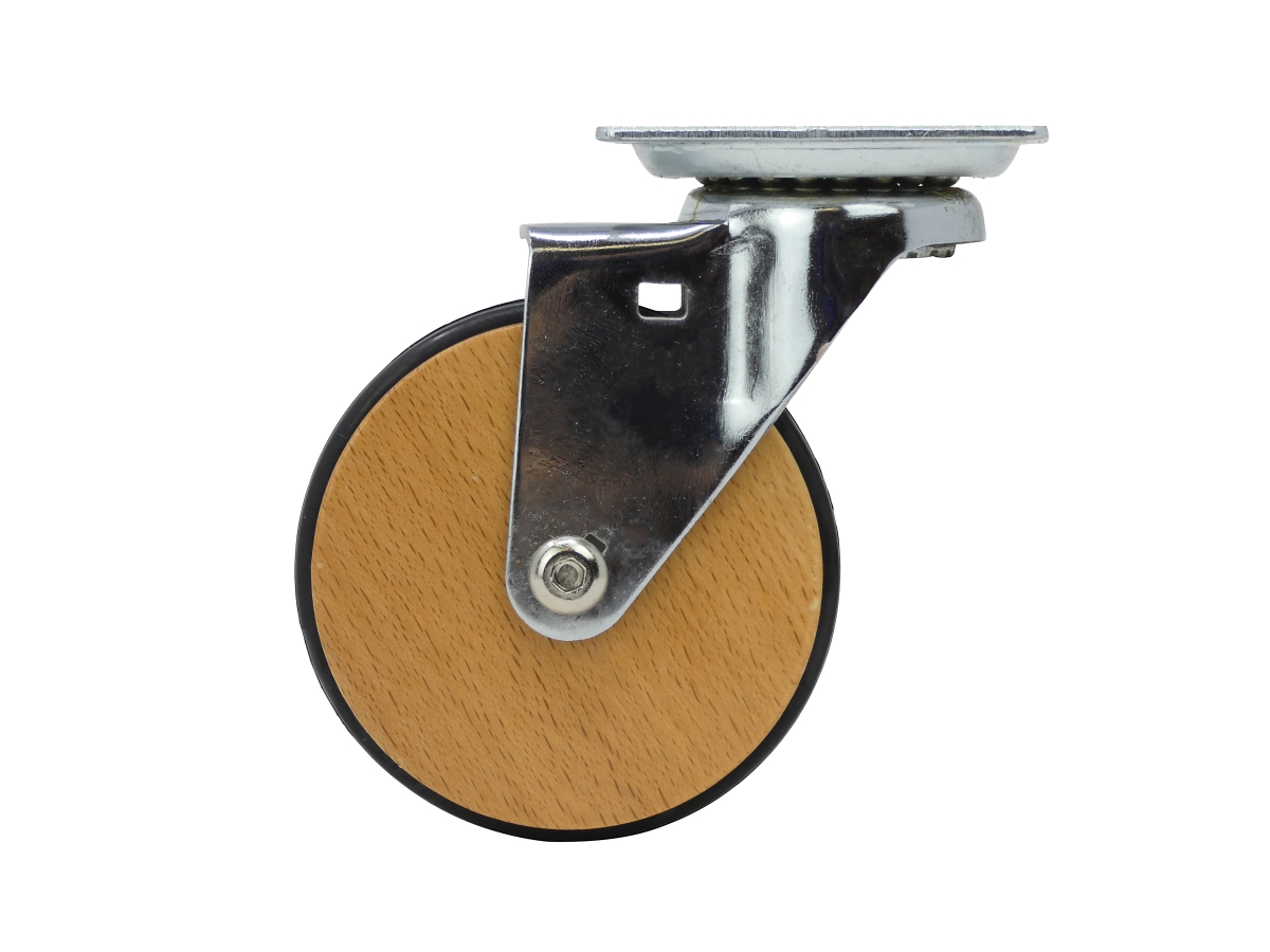 3Inch Wood Designer Casters, Wooden Trunk Shepherd Hardware