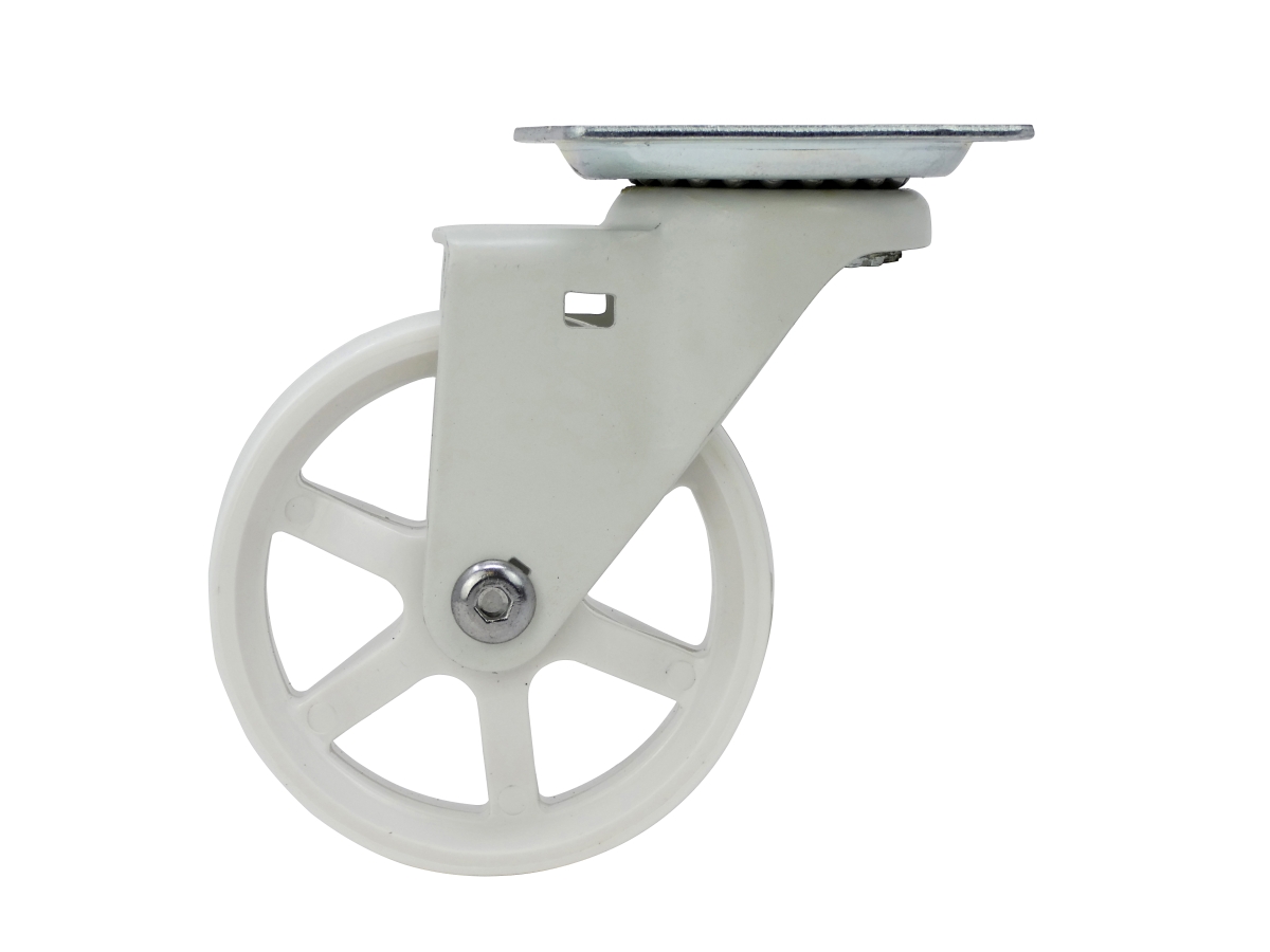 3Inch Mag Designer Casters, White Bling Shepherd Hardware