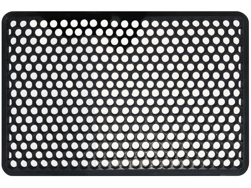 Indoor Outdoor Recycled Rubber Floor Mat 22 X 34 Inches Black Indoor Outdoor Recycled Rubber Floor