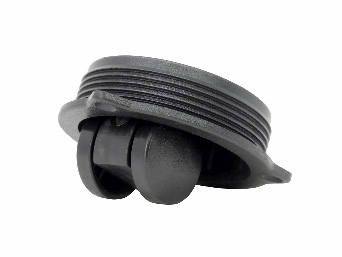 HIDDEN CASTER 2.5″ BLACK Shepherd Hardware