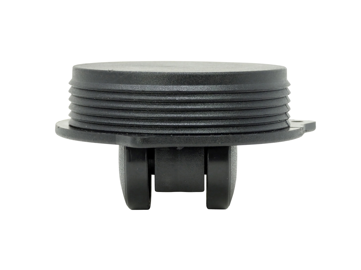 HIDDEN CASTER 2.5″ BLACK Shepherd Hardware