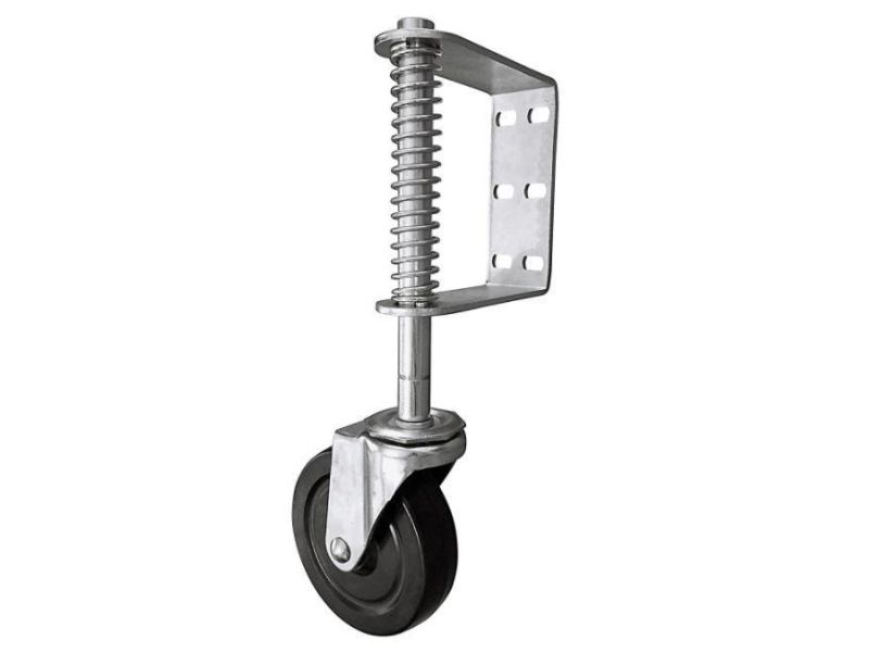 Details about   Spring Loaded Gate Caster Heavy Duty Wood Chainlink Wheel 200 Lb Capacity 8 In 