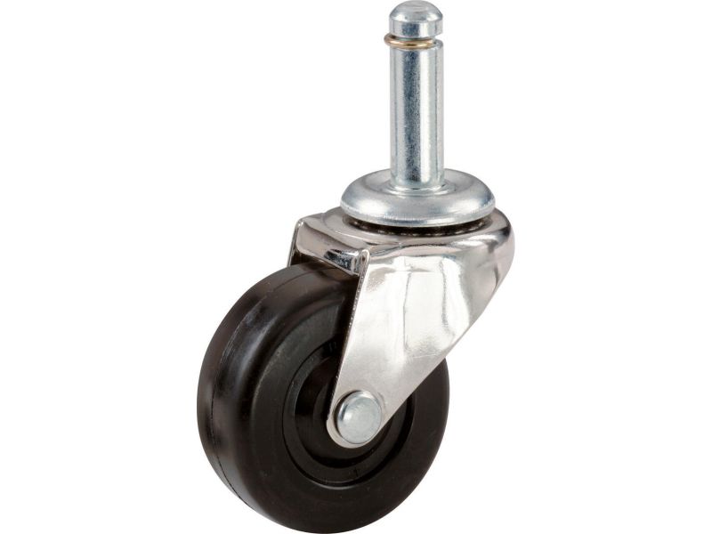 MySit 2-Inch Stem Caster Wheels Long Stem 10x38mm or 3/8 Diameter and 1.5 1-1/2 Flower Pot Replacement for Furniture CasterStem50_10x38 Set of 5 Cabinet 