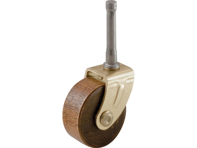 15/8Inch Designer Wood Wheel Casters, 2Pack Shepherd Hardware