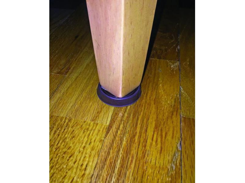 Round Rubber Furniture Cups Brown, Furniture Cups For Hardwood Floors