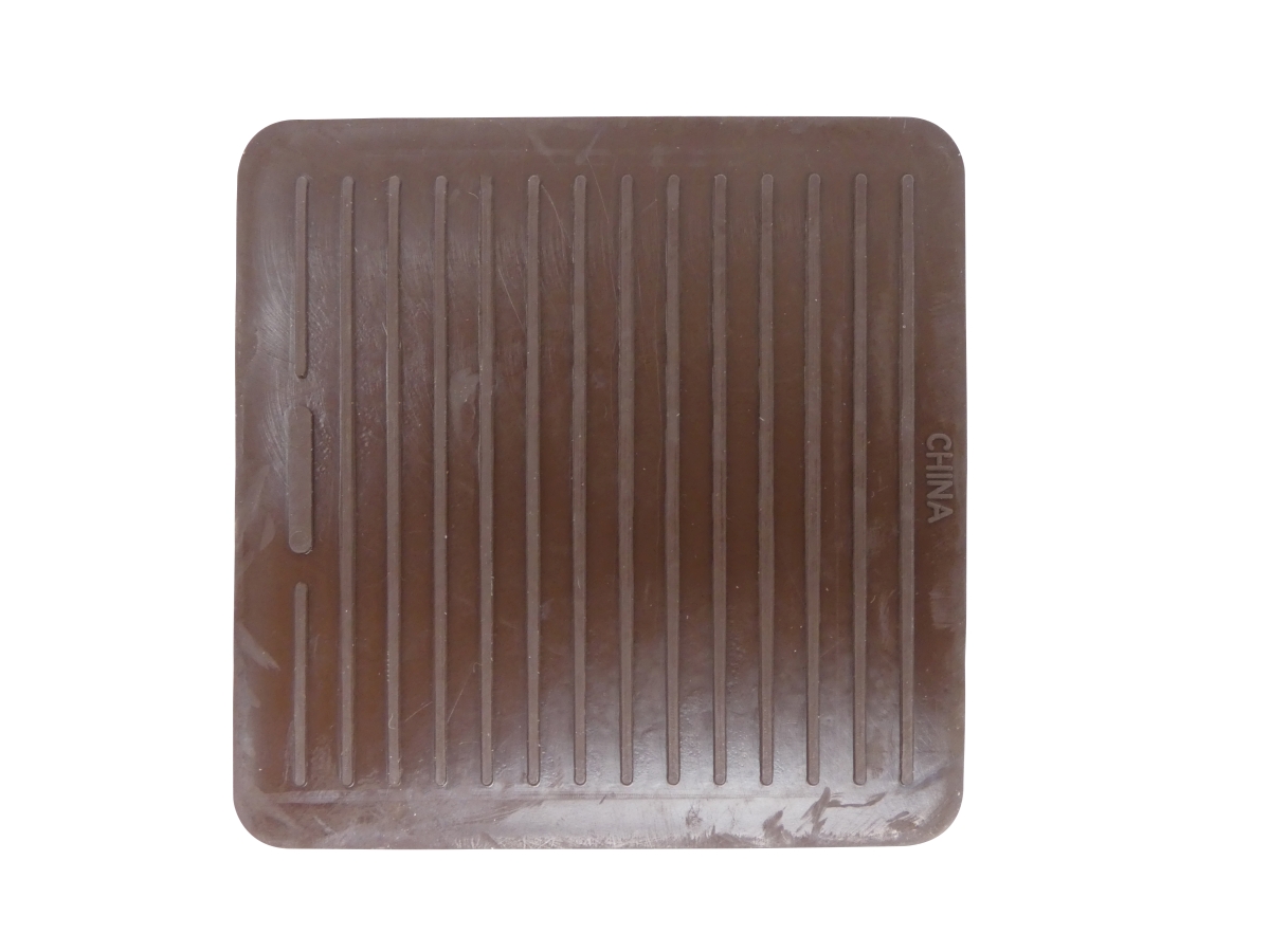 2Inch Square Rubber Furniture Cups, Brown, 4Pack Shepherd Hardware