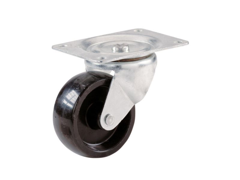 3 in. Polypropylene Swivel Plate Caster with 210 lb. Load Rating