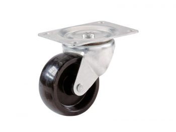 4-Inch Swivel Plate Polypropylene Caster, 255-lb Load Capacity