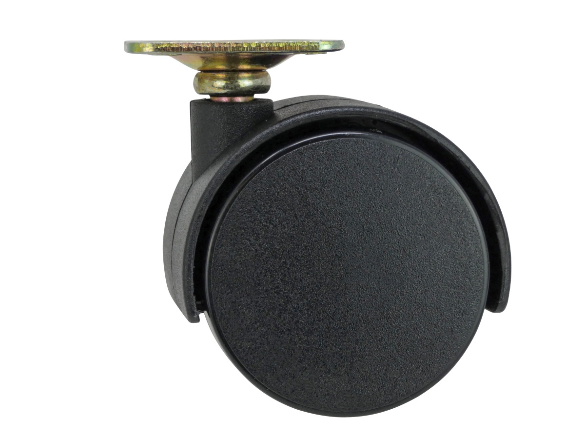 2Inch Office Chair Plate Caster, Twin Wheel, 2Pack Shepherd Hardware