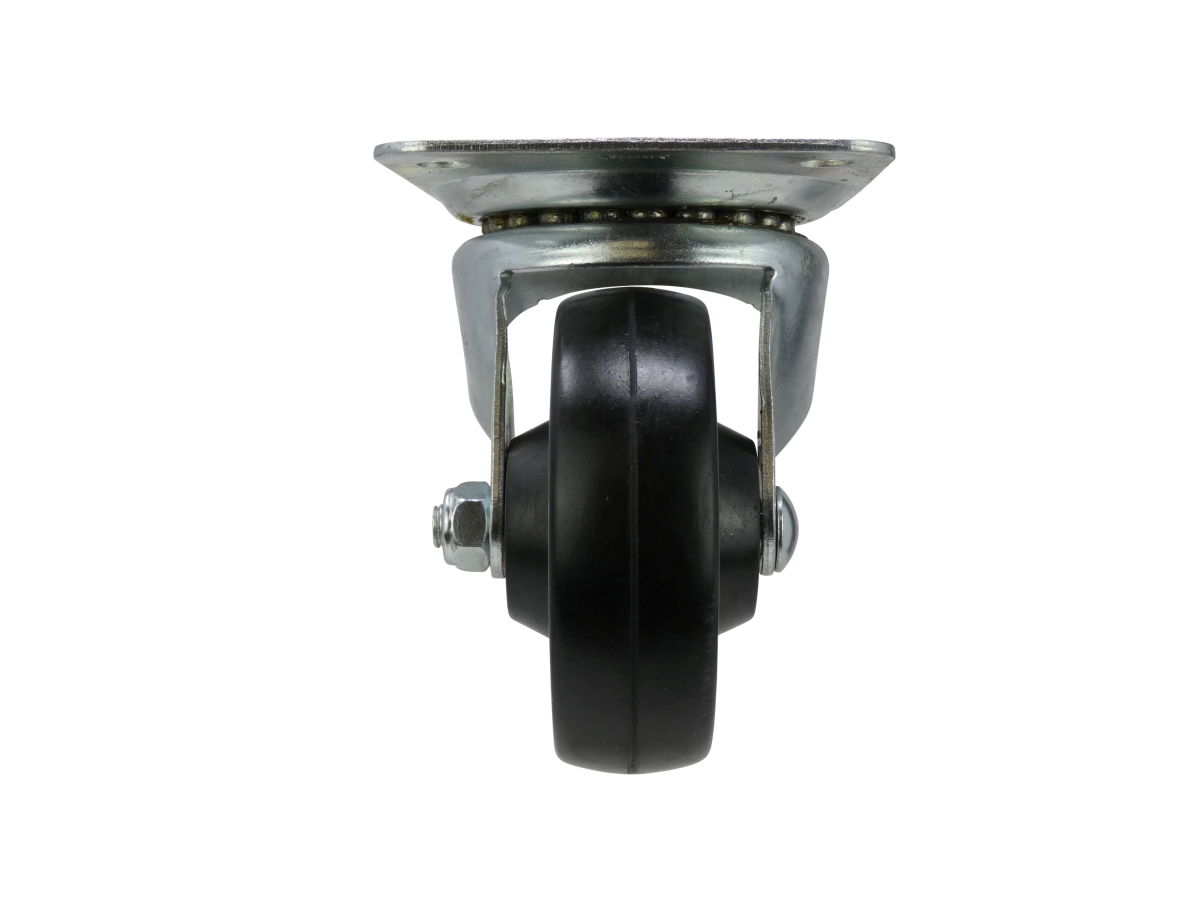 4Inch Swivel Plate Soft Rubber Caster, 225lb Load Capacity Shepherd