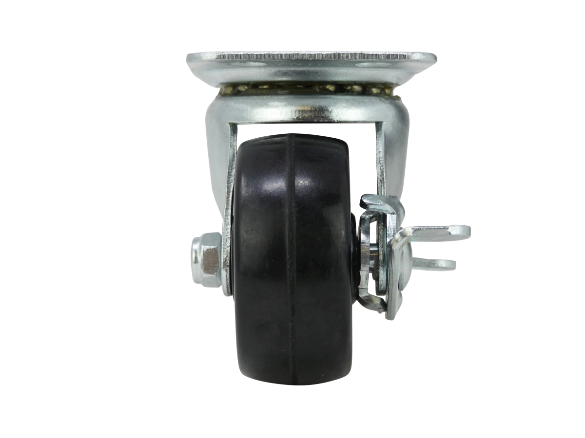 8/" x 2/" Swivel Caster w// Rubber Wheel on Steel Hub 600lb Tool Box