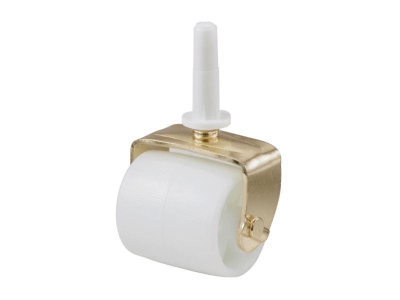 21/8Inch White Bed Rollers with Stem and Socket, 2Pack Shepherd