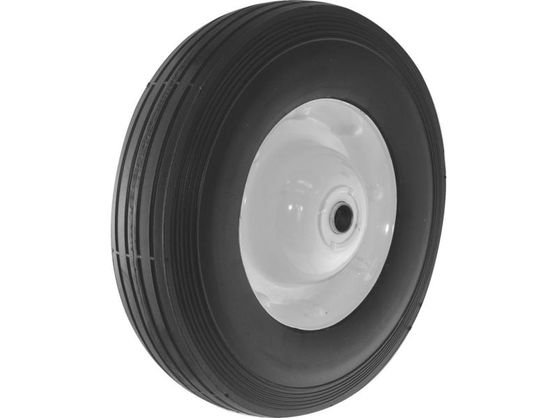 Bearings Pneumatic Tire on Wheel Ribbed Tread 3/4 inch 3 inch Hub White Pack of 1 