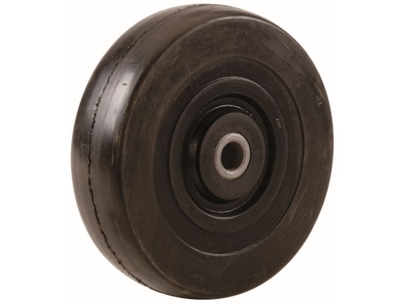 Diameter Set Of Two Solid Rubber Wheels 10 In 