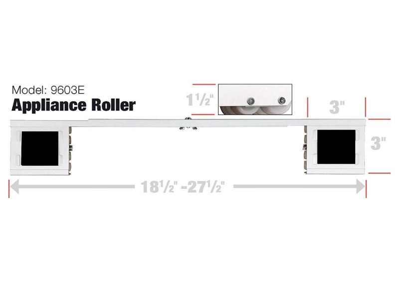 Adjustable Aluminum Appliance Rollers, 2-Pack – Shepherd Hardware