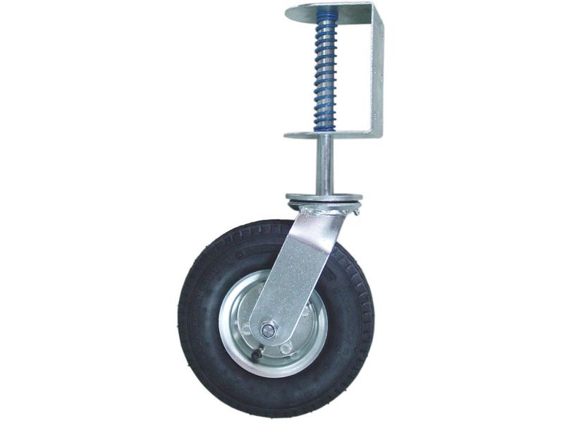 8 in. Pneumatic Gate Caster with 200 lbs. Load Capacity