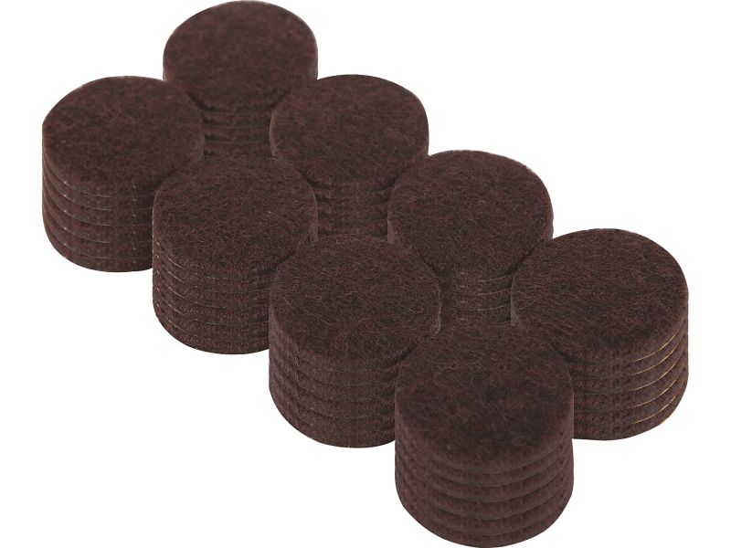 1 Inch Heavy Duty Self Adhesive Felt Furniture Pads 48 Count Brown 1 Inch Heavy Duty Self Adhesive Felt Furniture Pads 48 Count Brown Shepherd Hardware