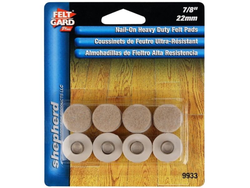 7/8 in. Nail-On Felt Pads (8 per Pack) 7/8 in. Nail-On Felt Pads (8 per Pack)