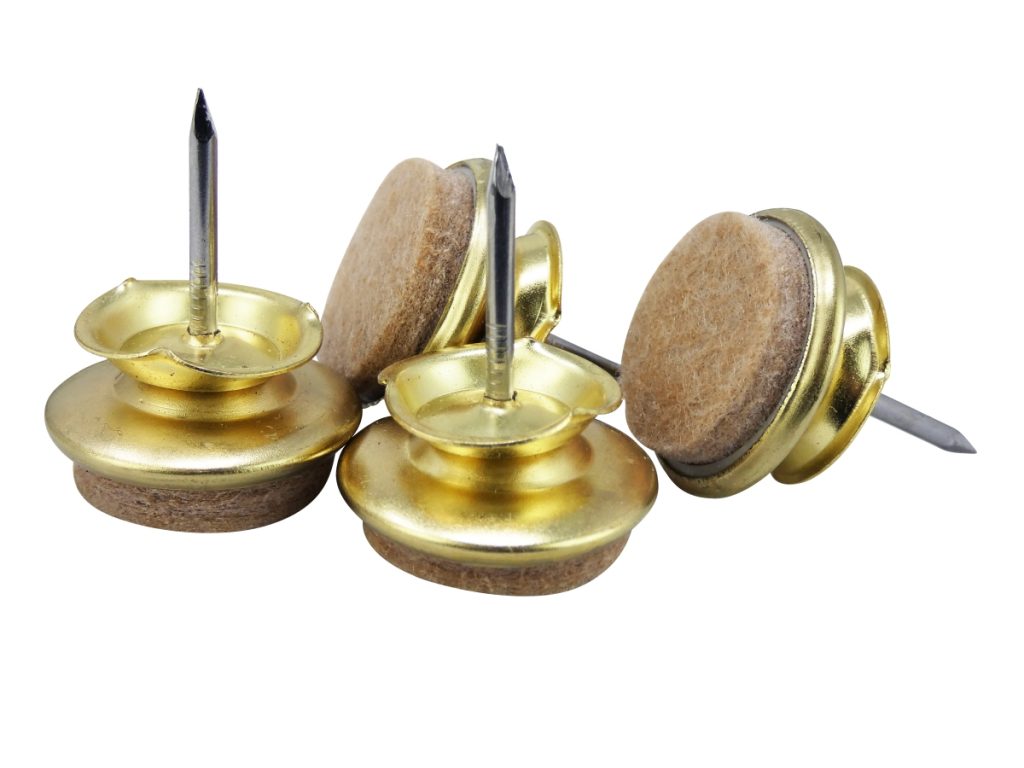 1Inch Felt Base Swivel Furniture Glides, 4Pack Shepherd Hardware
